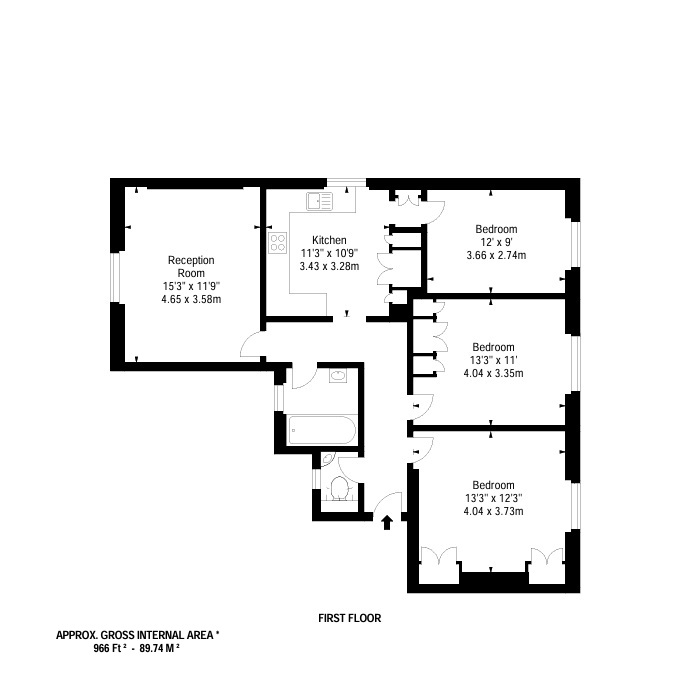 12, Elgin Court,, Elgin Court, London floorplan