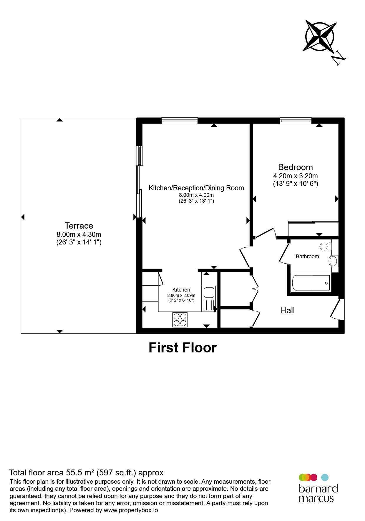 Flat 22, Maison House, 2, Acton Walk, London floorplan