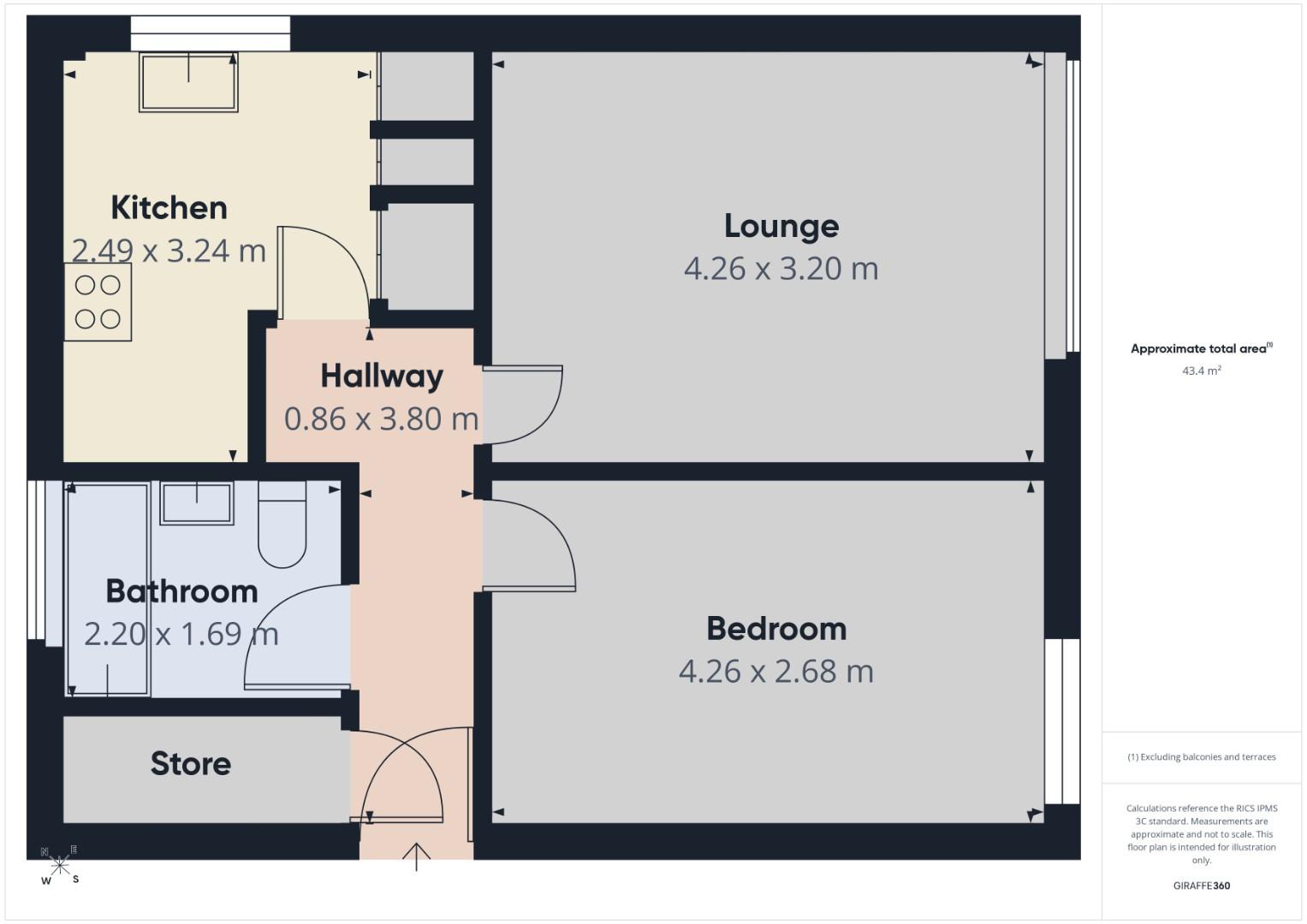 3, St. Johns House, Bingley floorplan