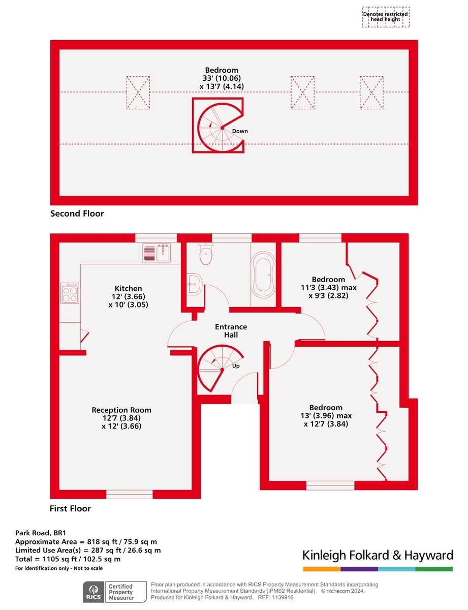 Flat 3, 36a, Park Road, Bromley floorplan