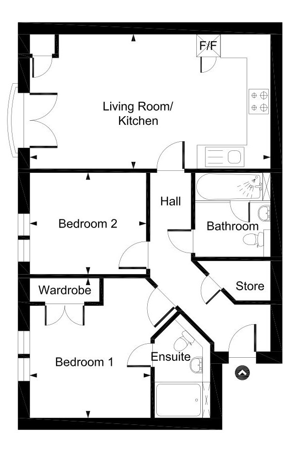 Thornton Close, Leatherhead KT22, 2 bedroom flat to rent 63745774