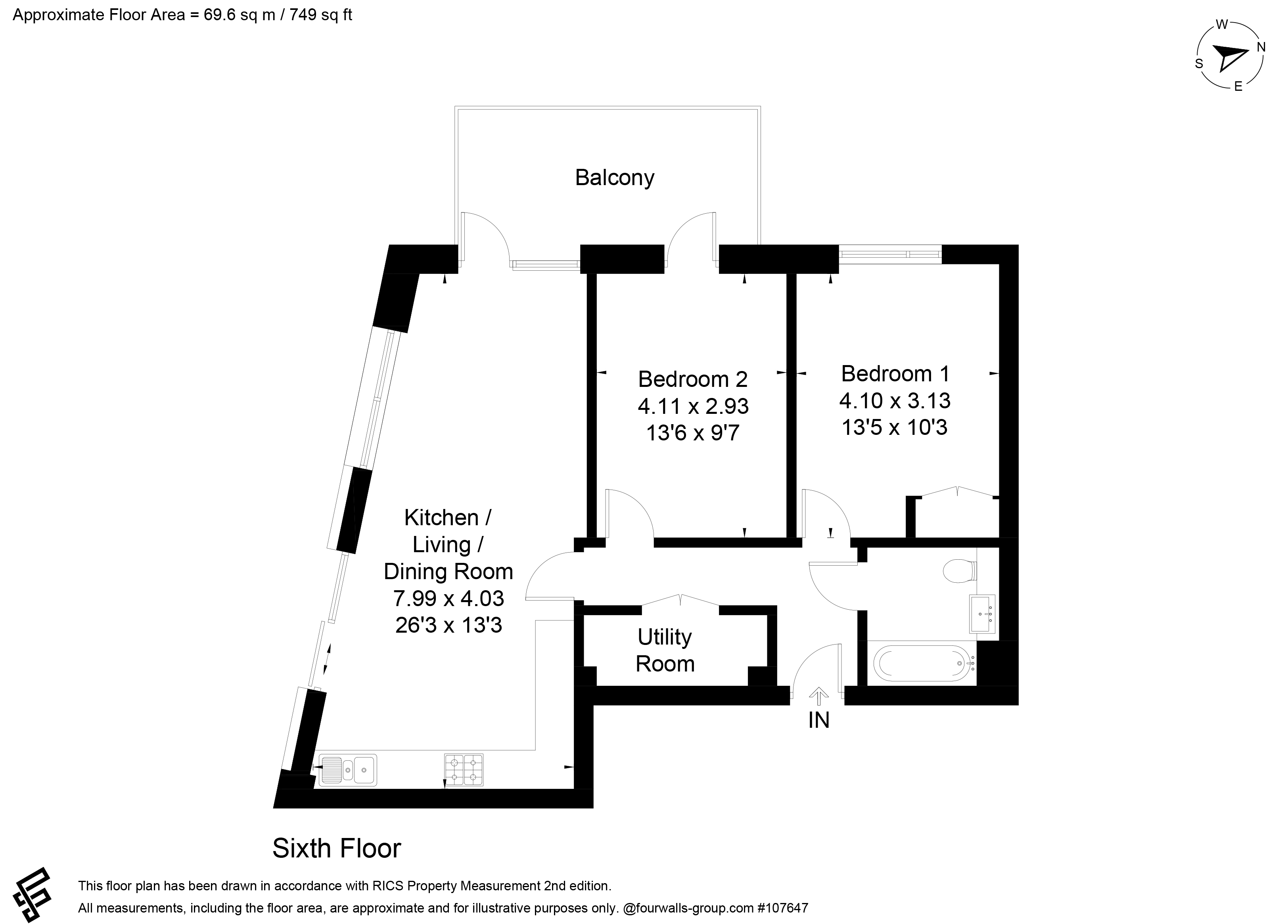 Ace Way, Battersea floorplan
