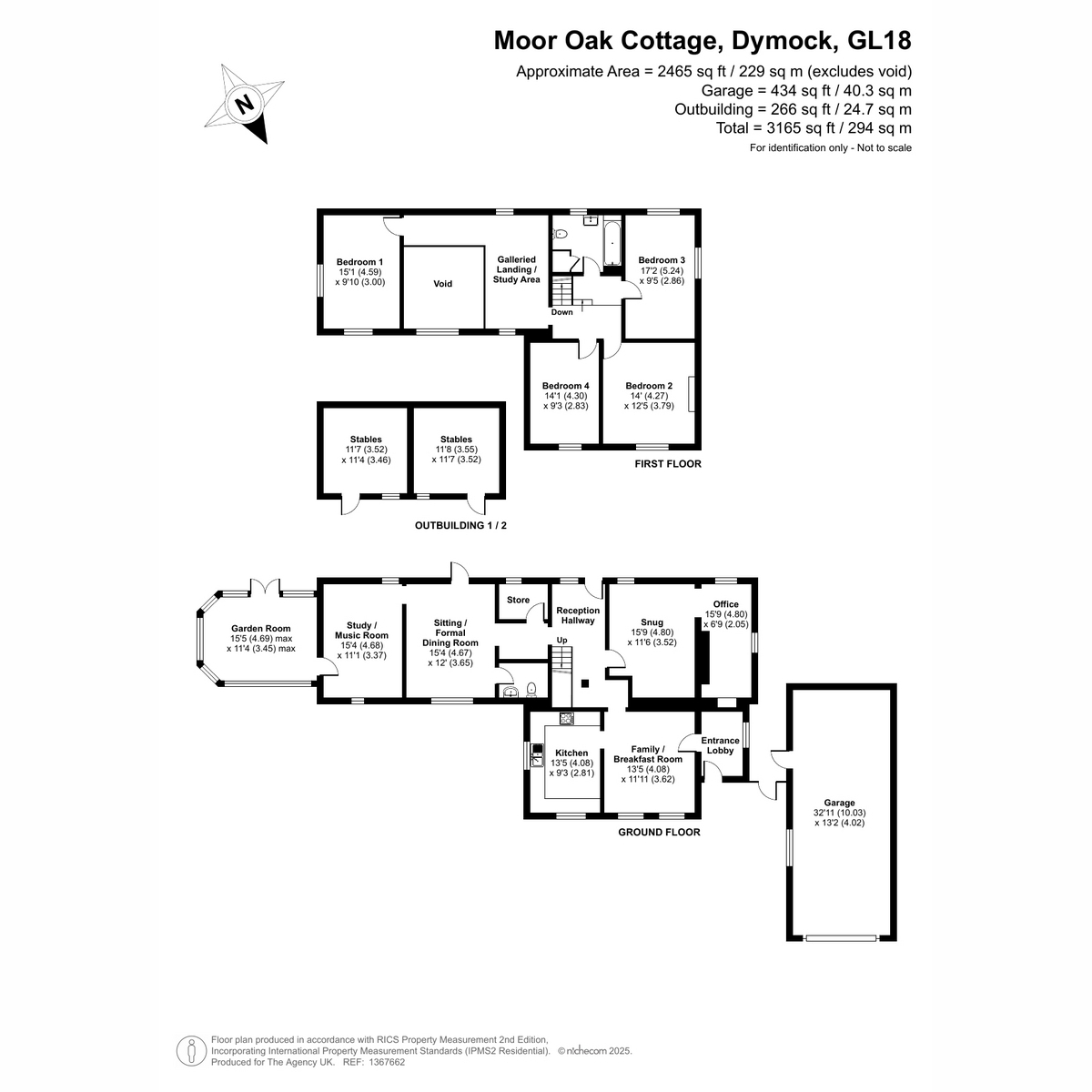 Moor Oak Cottage, Crowfield Lane, Dymock floorplan
