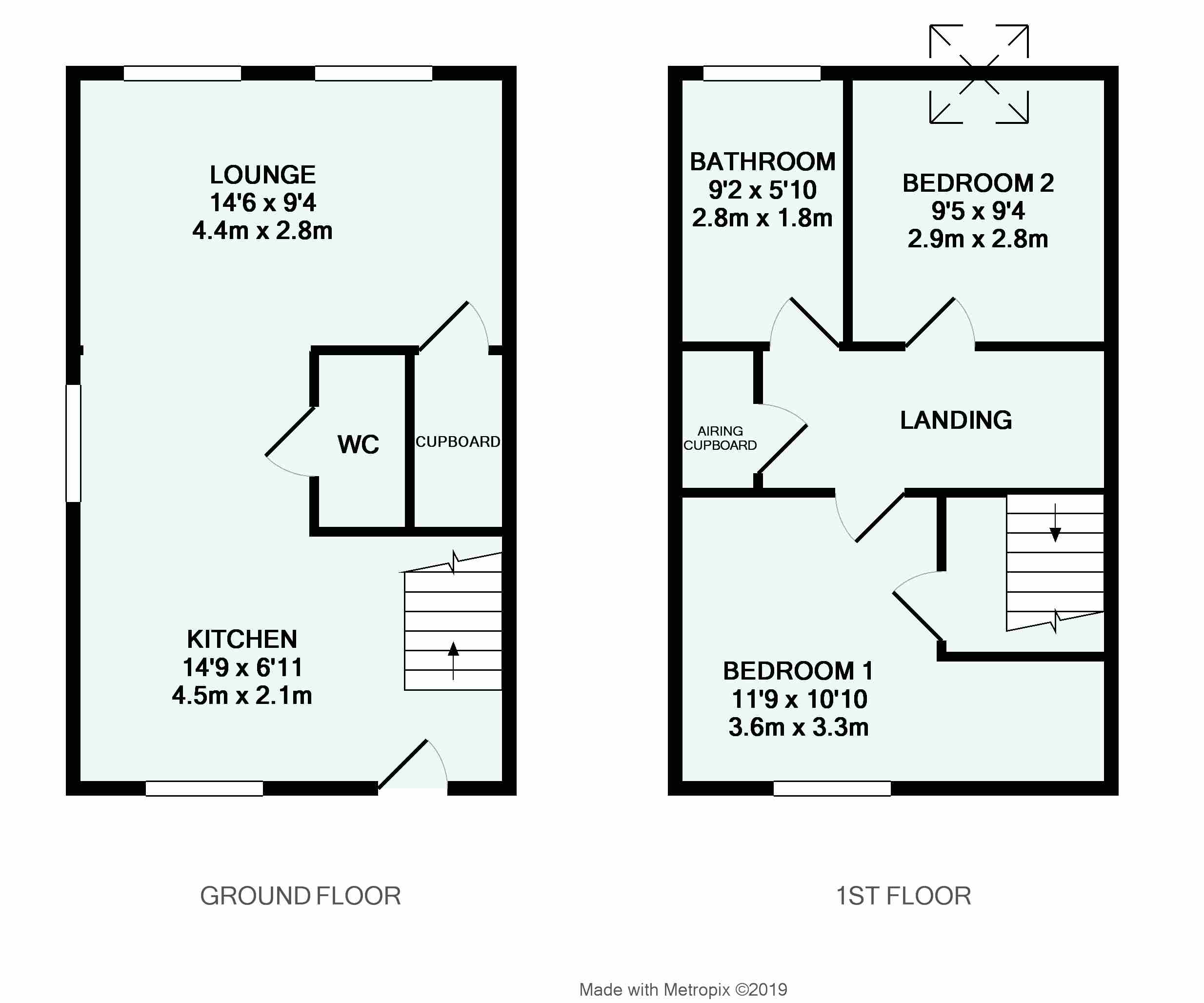 1 The Old Bakery,, Rear of 292 Union Street, Devon floorplan