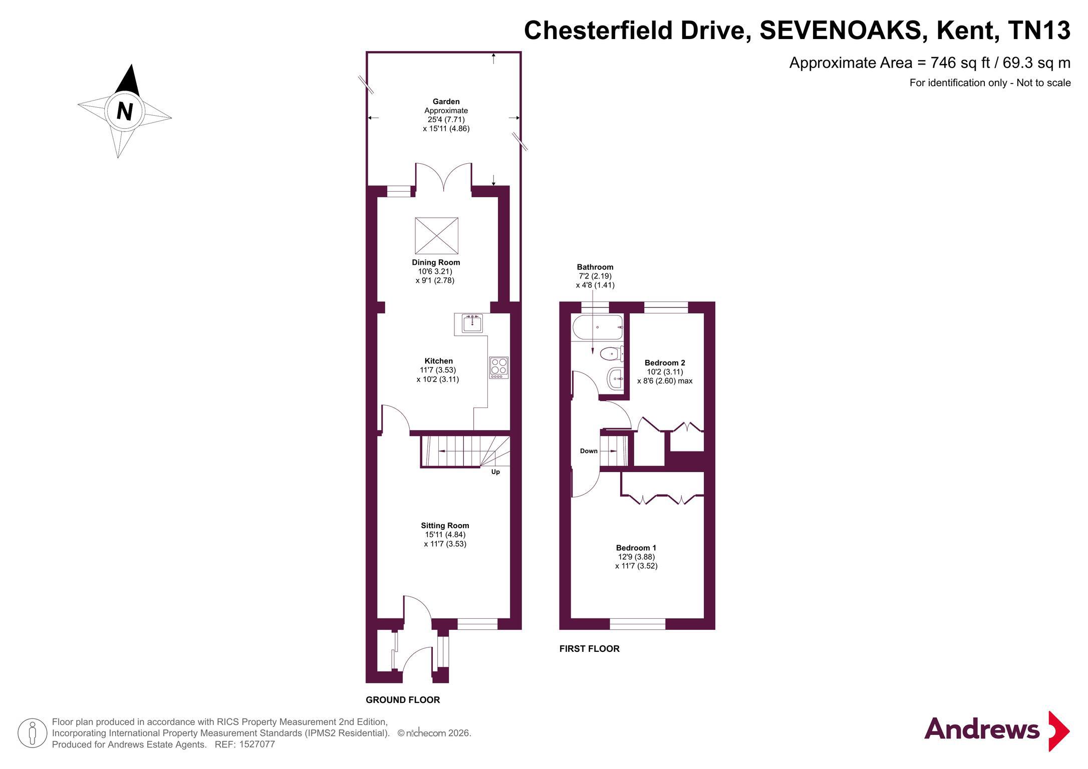 62, Chesterfield Drive, Kent floorplan