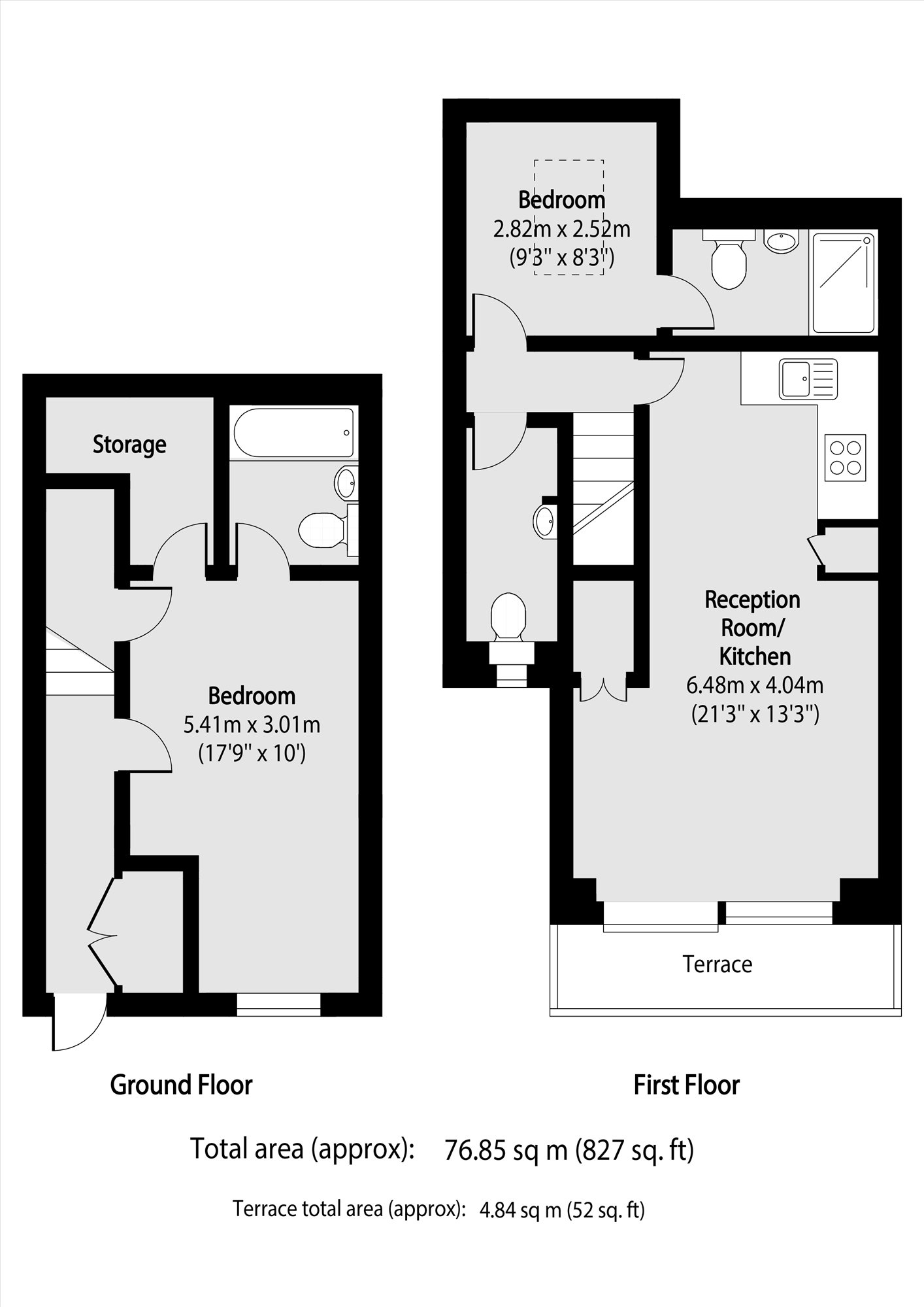 96B, Alexandra Park Road, London floorplan