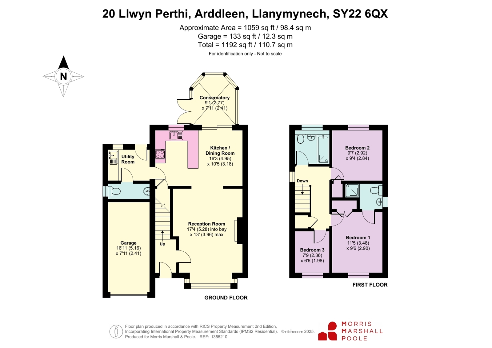 20, Llwyn Perthi, Llanymynech floorplan