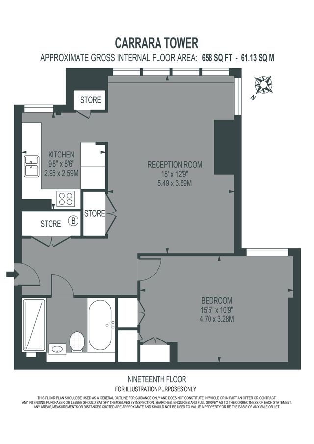 123 Carrara Tower,, 250 City Road, London floorplan