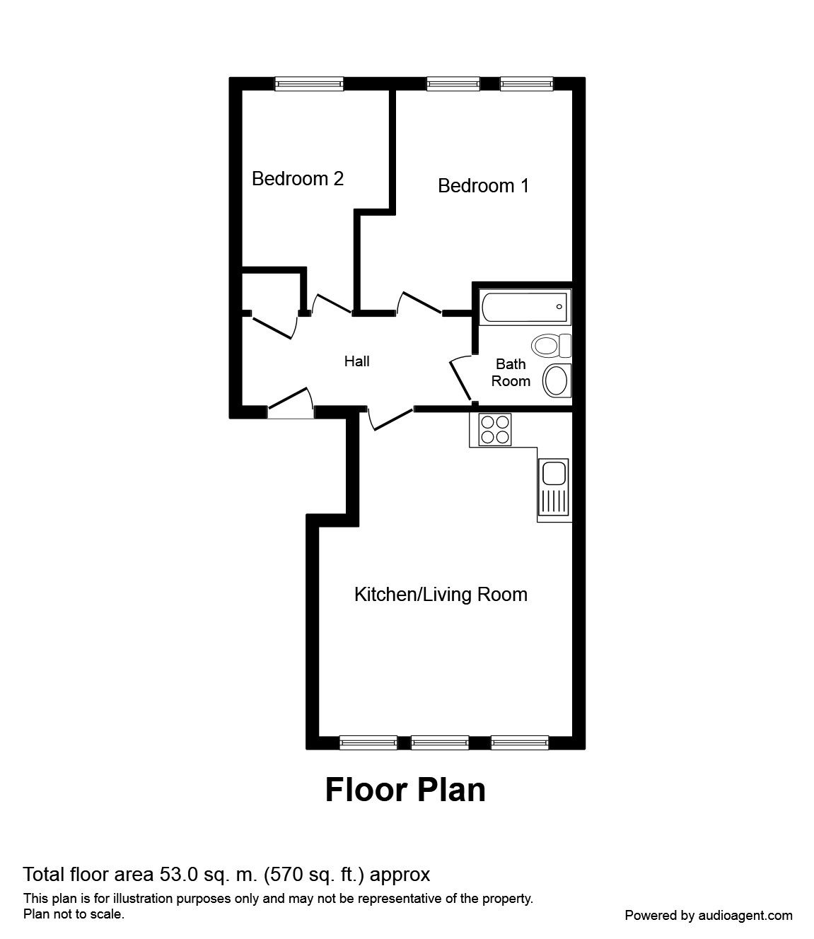 2 Bedrooms Flat to rent in Olympian Court, York YO10