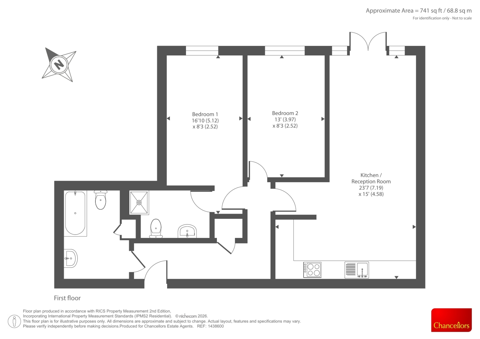 Flat 26 Ellington Court,, North Way, Oxford floorplan