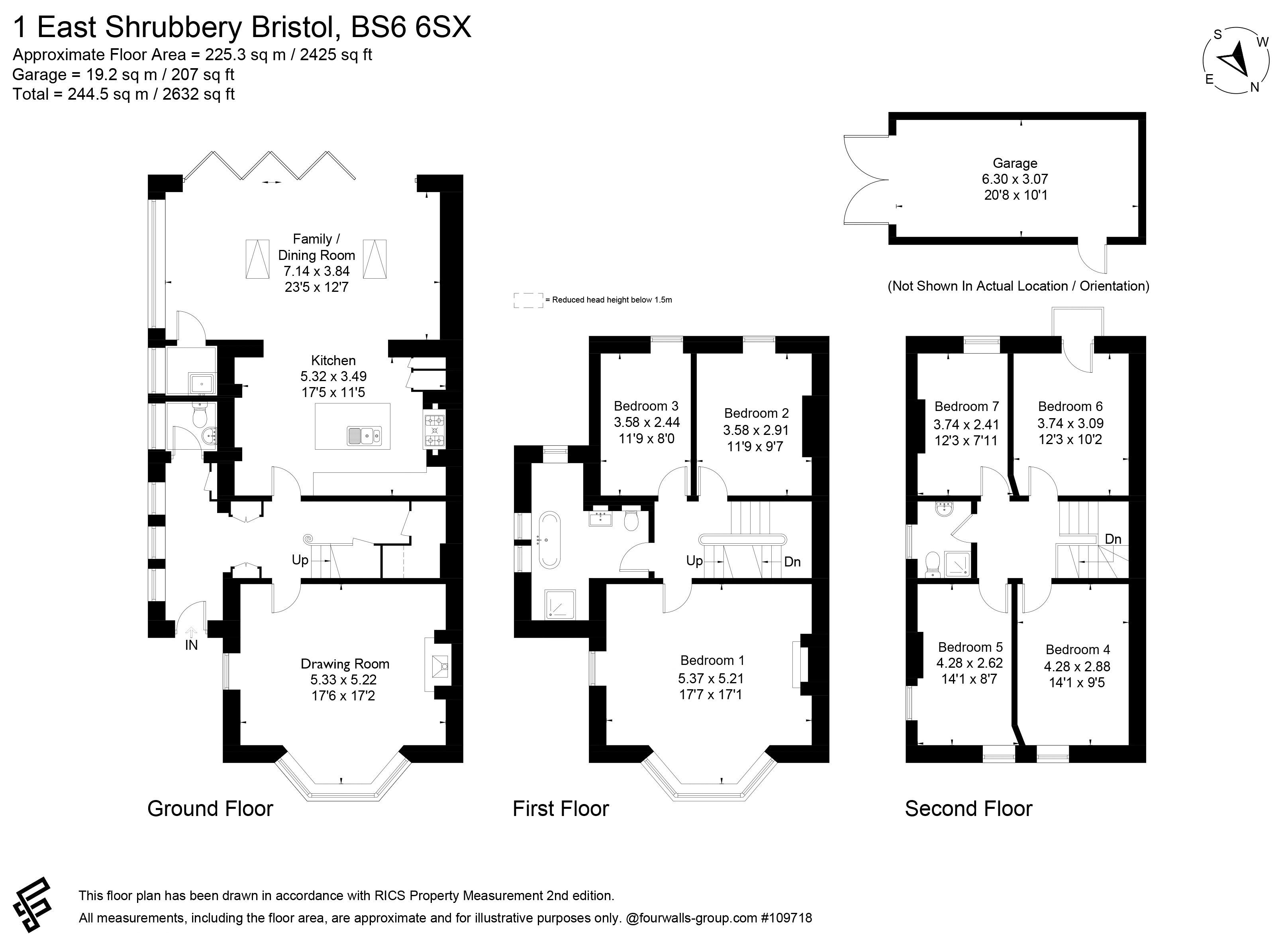 1, East Shrubbery, Bristol floorplan