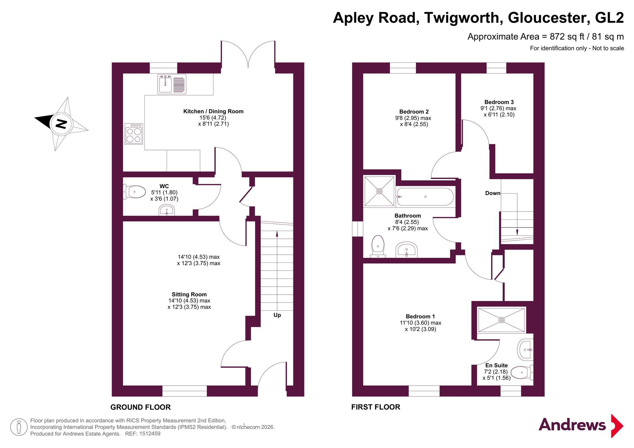 46, Apley Road, Gloucester floorplan