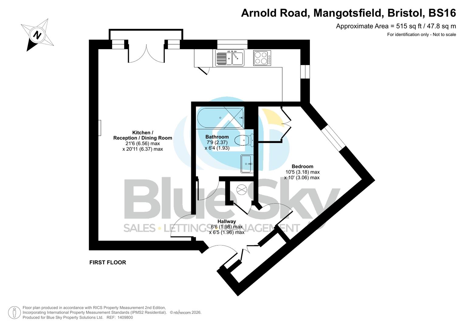 70, Arnold Road, Bristol floorplan