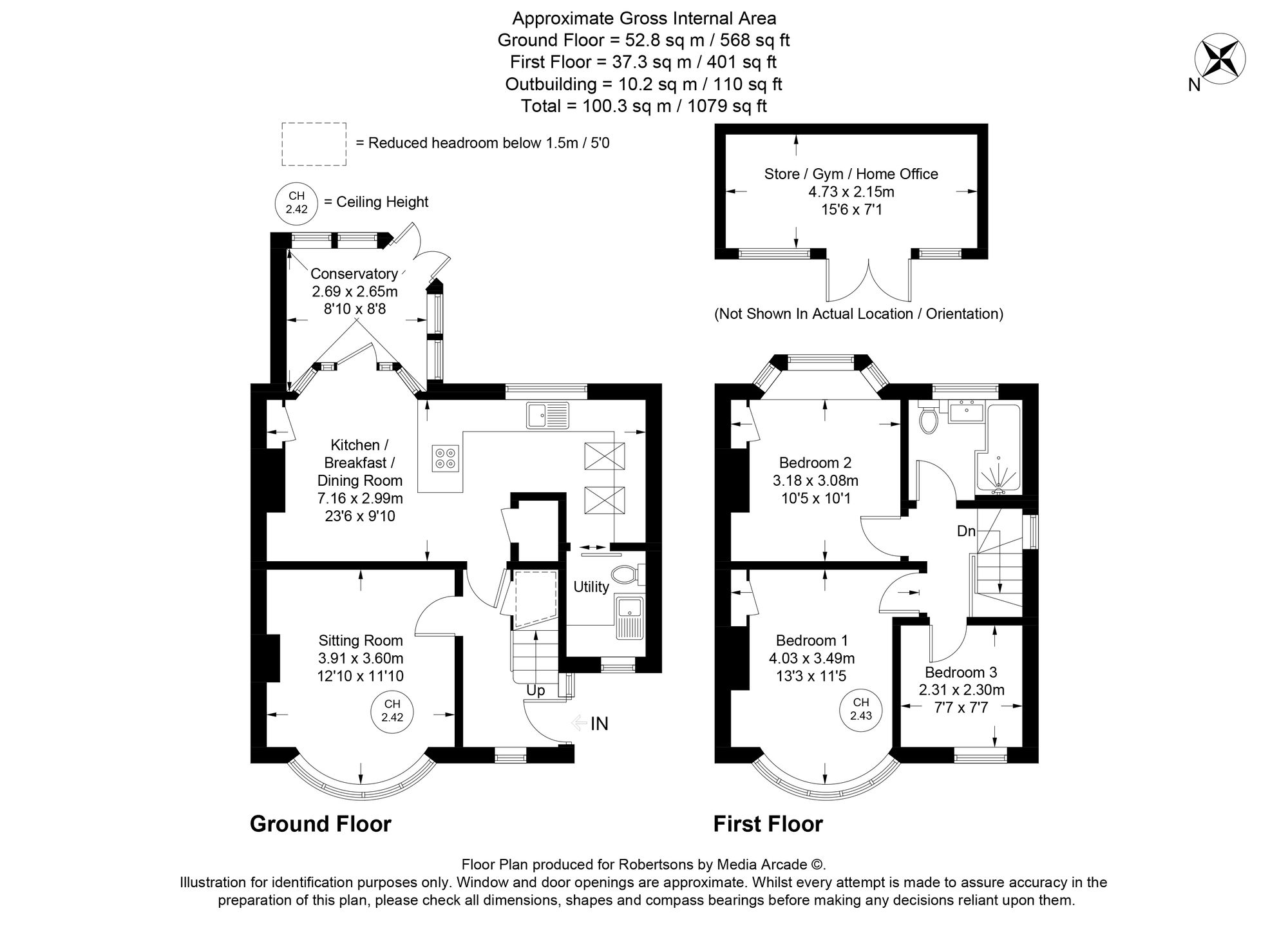174 Micklefield Road, High Wycombe floorplan