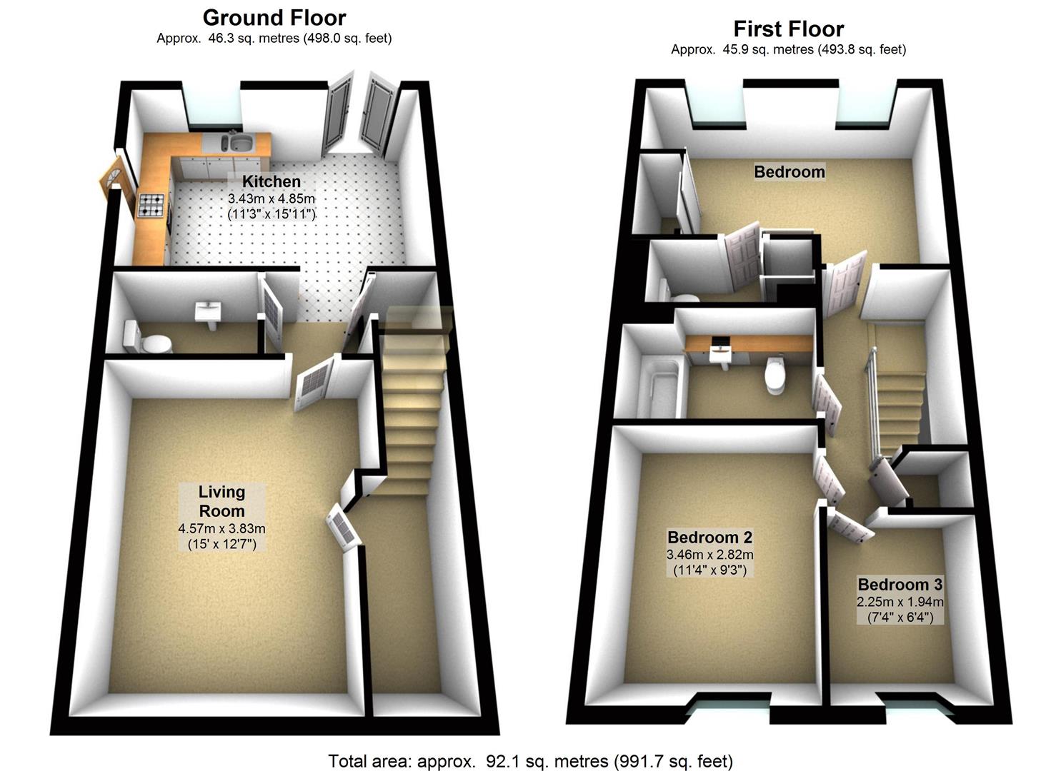 3 Bedrooms  to rent in Summer Drive, West Drayton UB7