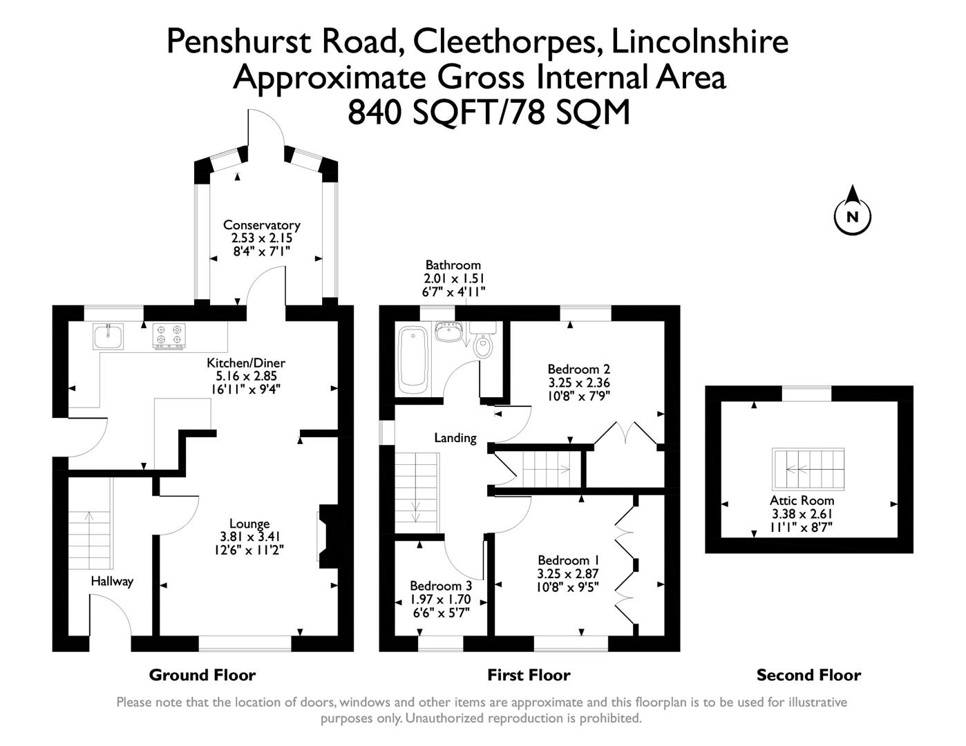 Penshurst Road, Cleethorpes DN35, 3 bedroom semidetached house for