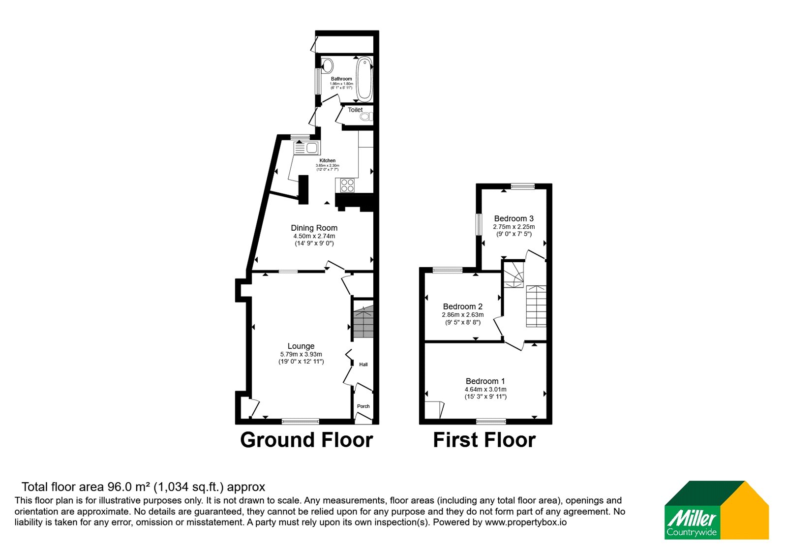 3, Rosevean Road, Cornwall floorplan
