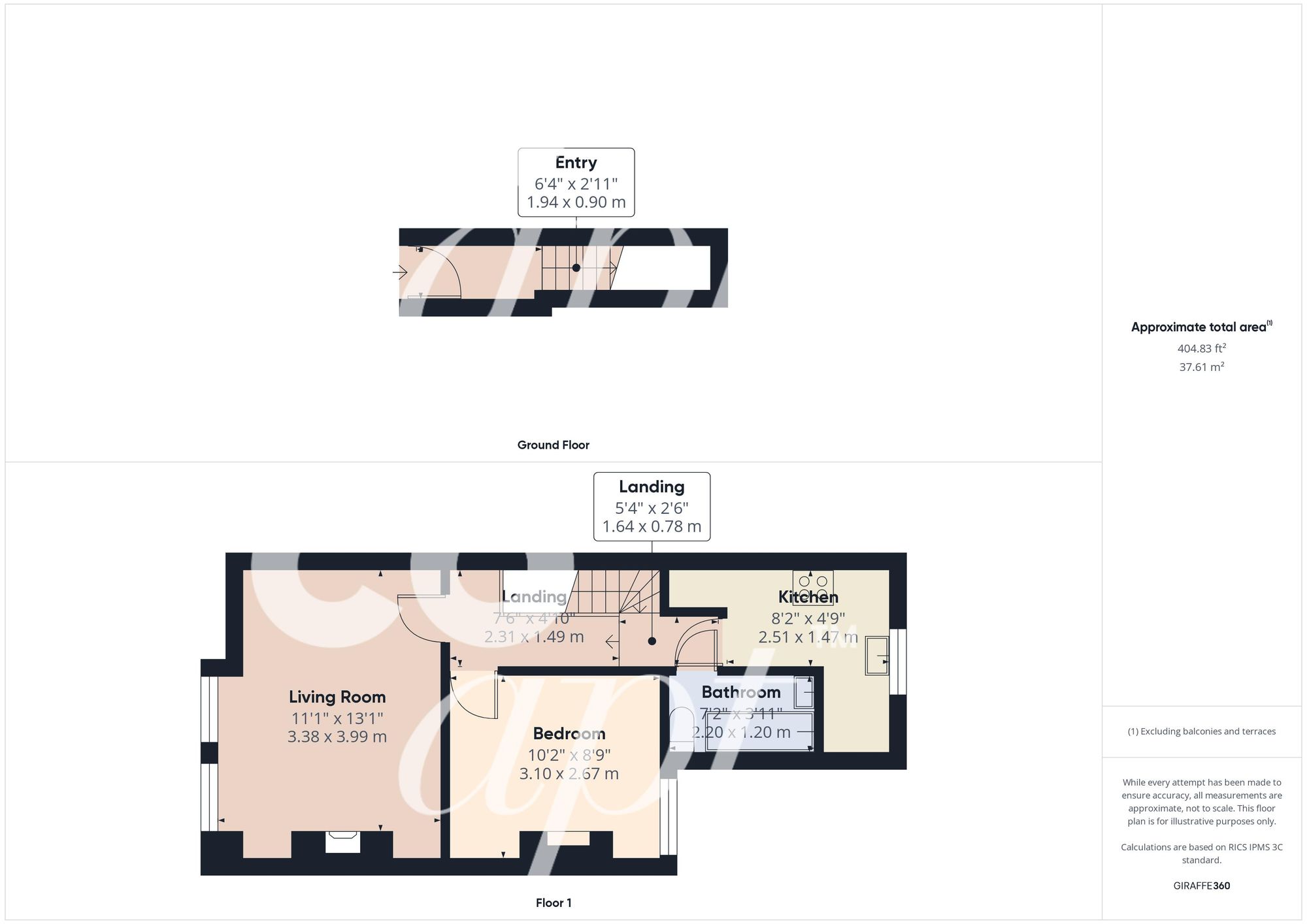 30b Coombe Terrace, Brighton floorplan