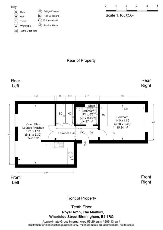 142, Royal Arch, Wharfside Street floorplan