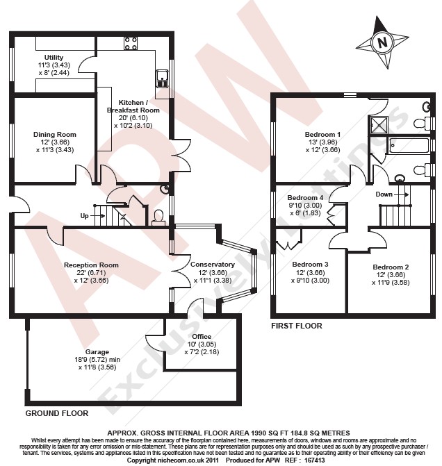 Elbury, 19, Oxshott Way, Surrey floorplan
