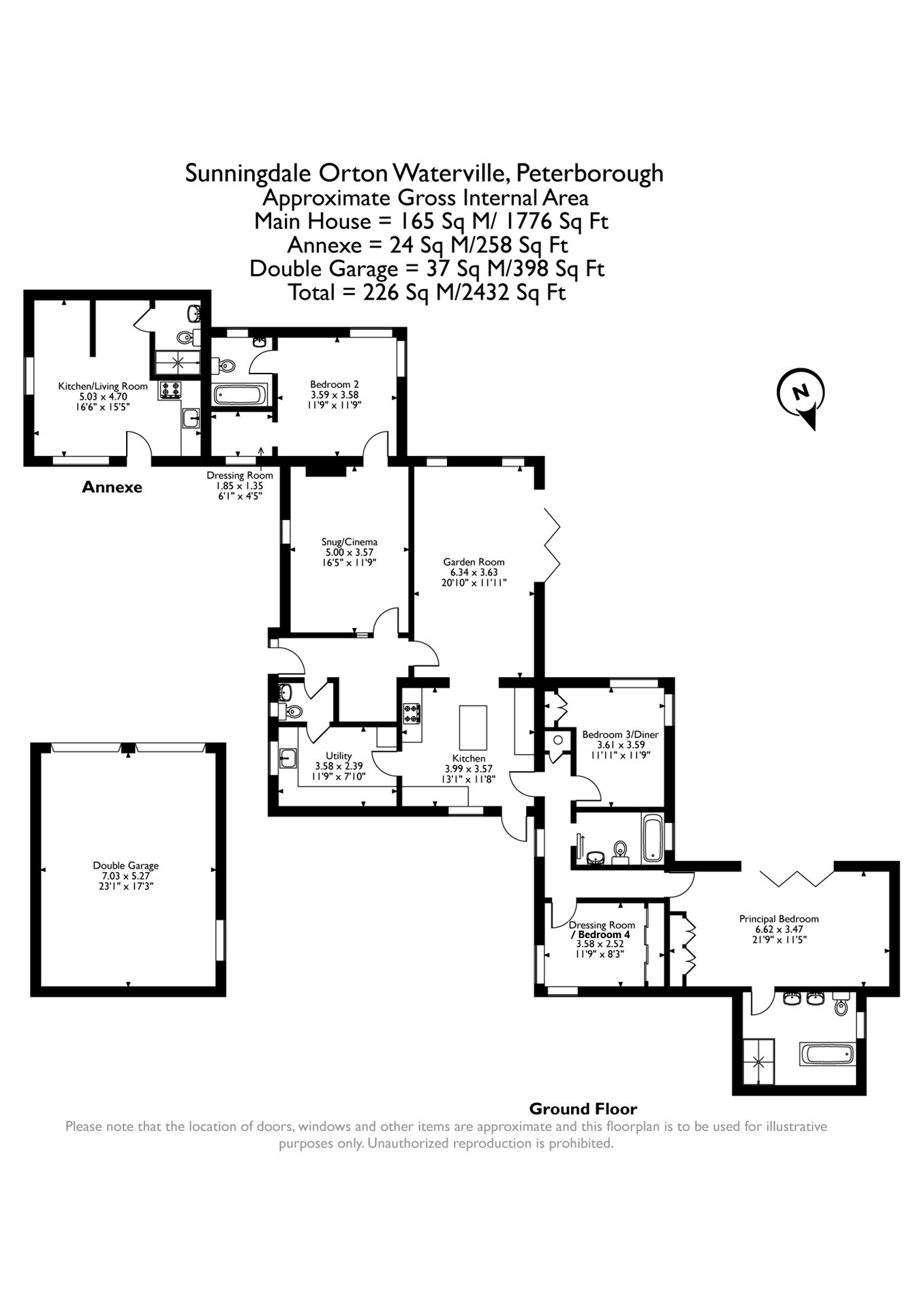 Sunningdale, Orton Waterville, Peterborough PE2, 4 bedroom detached