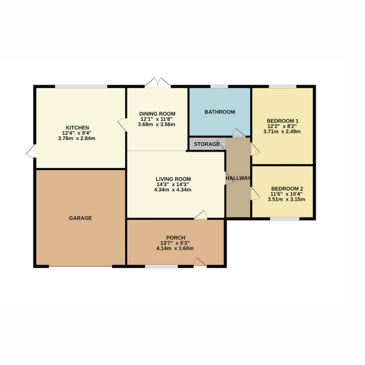 15, Parkside Road, Edwinstowe floorplan