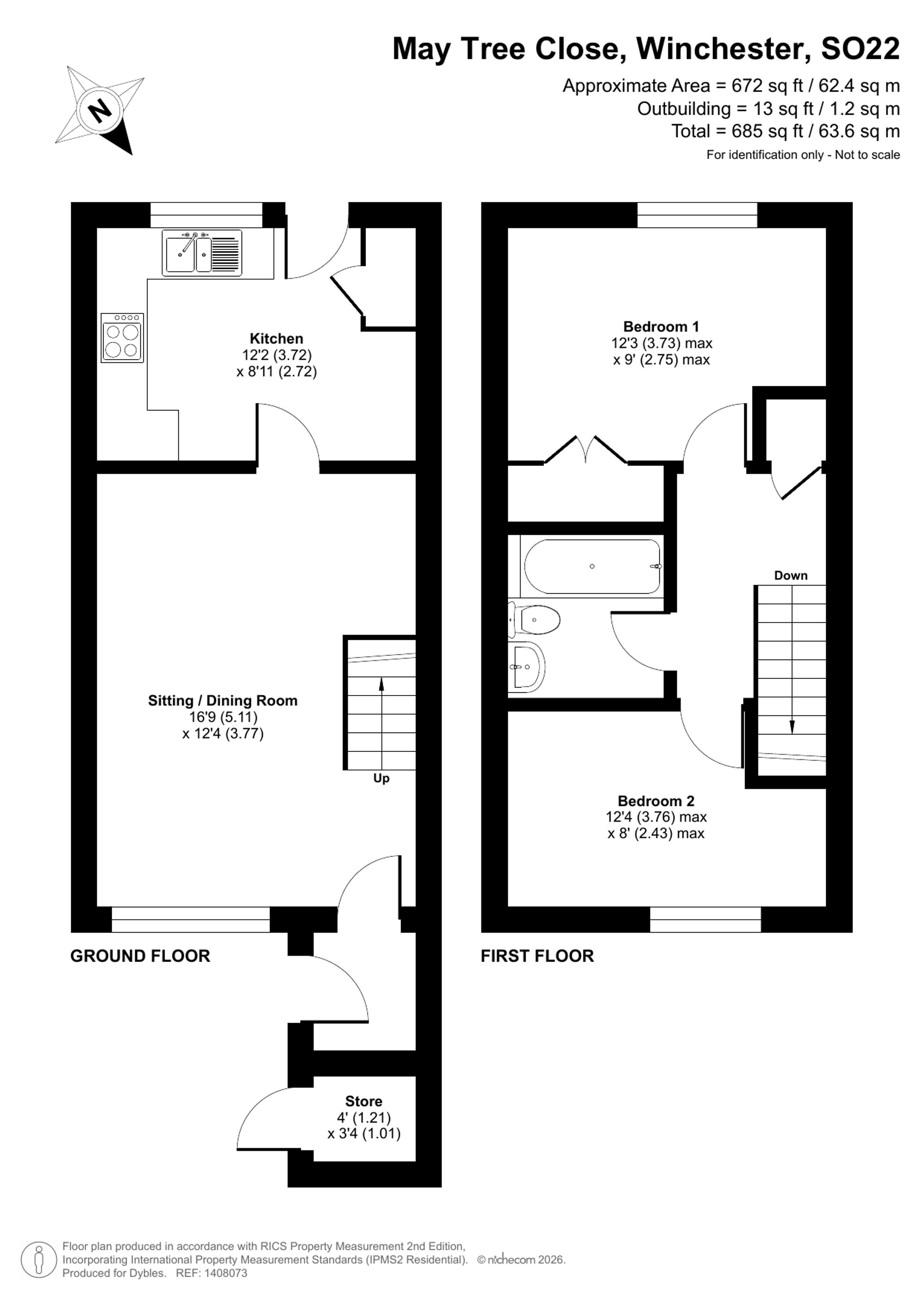94 May Tree Close, Winchester floorplan