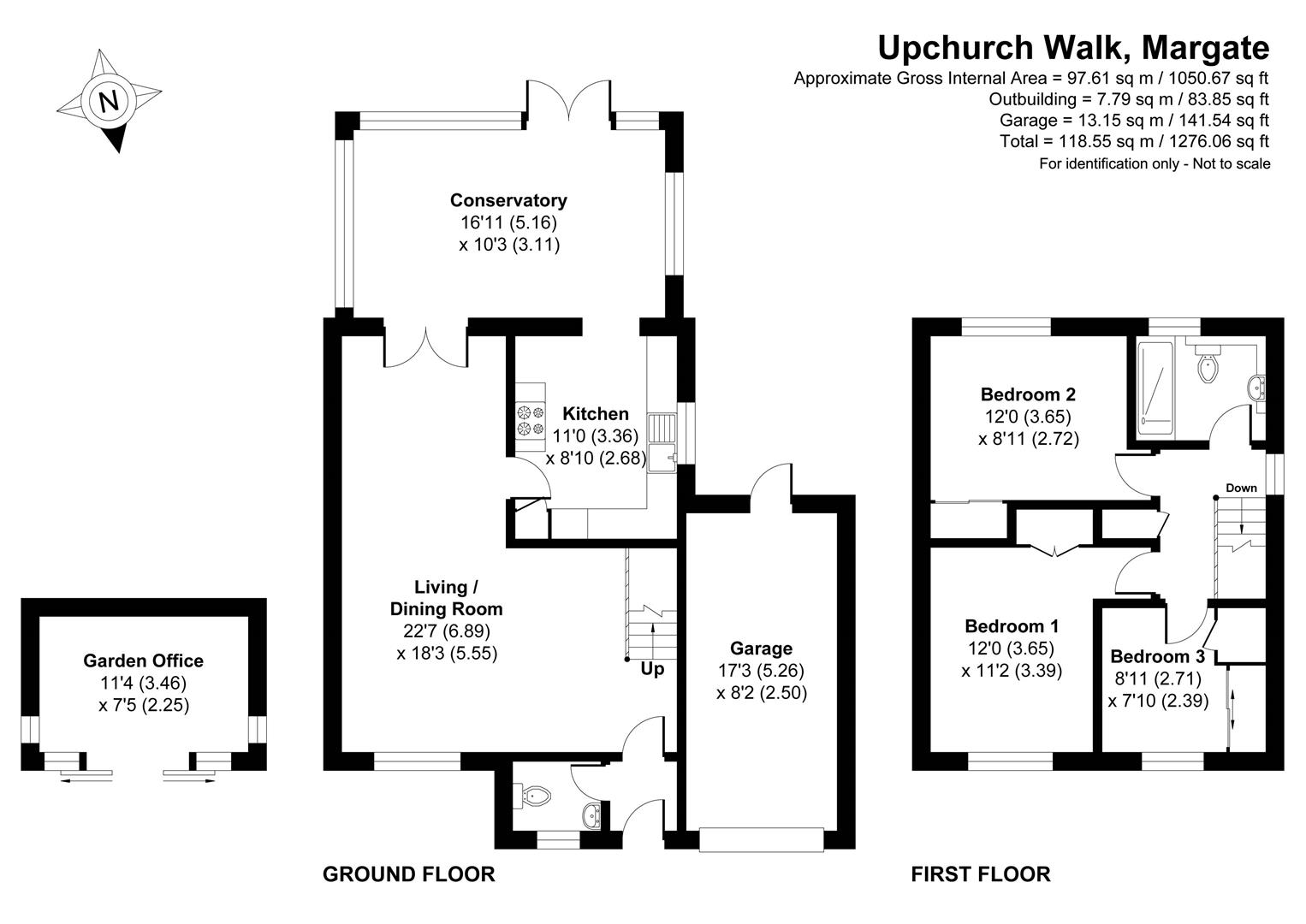 19, Upchurch Walk, Margate floorplan