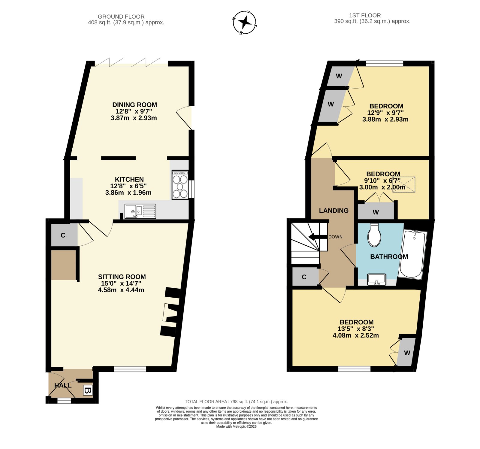1 Mount Pleasant Cottages,, Mount Pleasant, Gloucestershire floorplan
