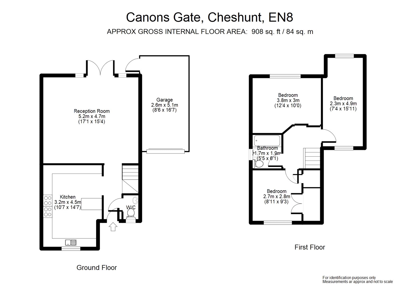 3 Bedrooms  for sale in Canons Gate, Cheshunt, Waltham Cross, Hertfordshire EN8