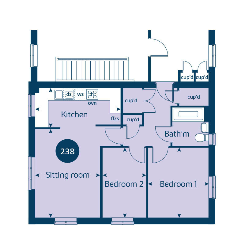 "Copperfield House" at Coldharbour Road, Northfleet, Gravesend DA11, 2 bedroom flat for sale