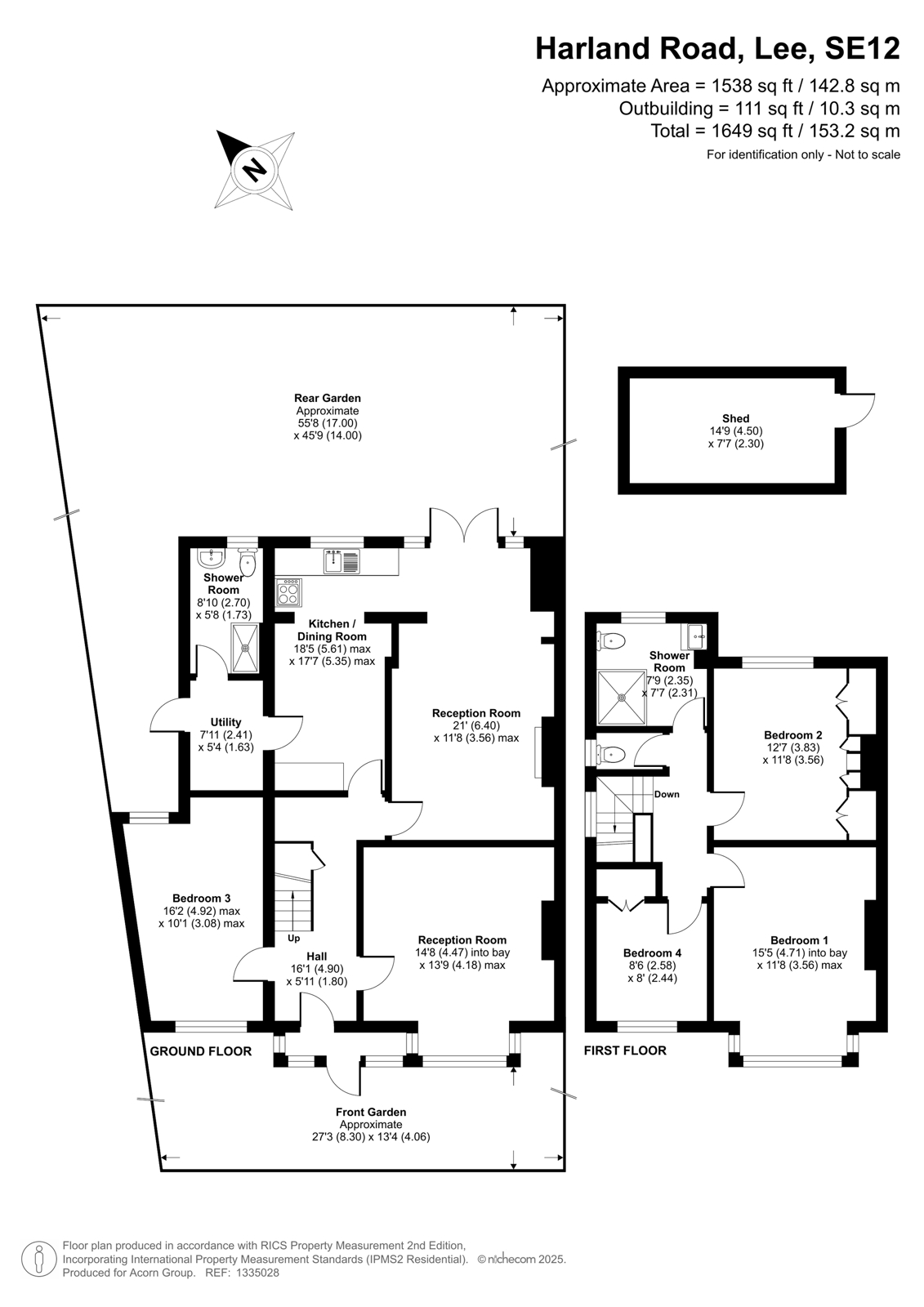17, Harland Road, Lee floorplan