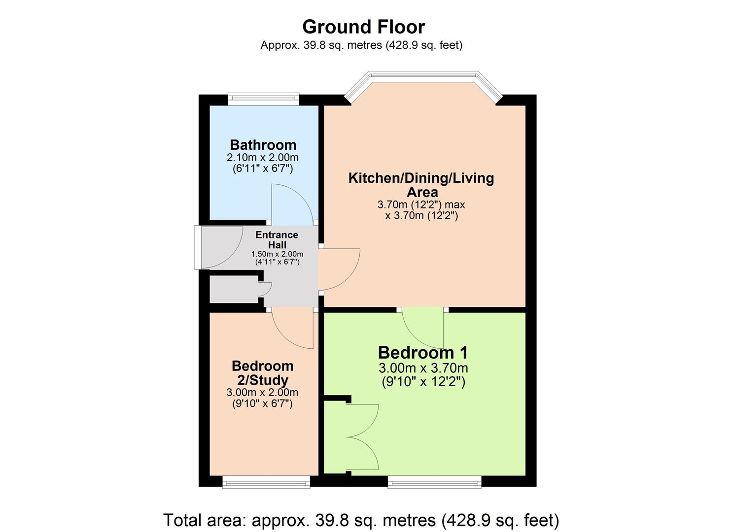 1 Wharton House, Gibson Way, Saffron Walden floorplan