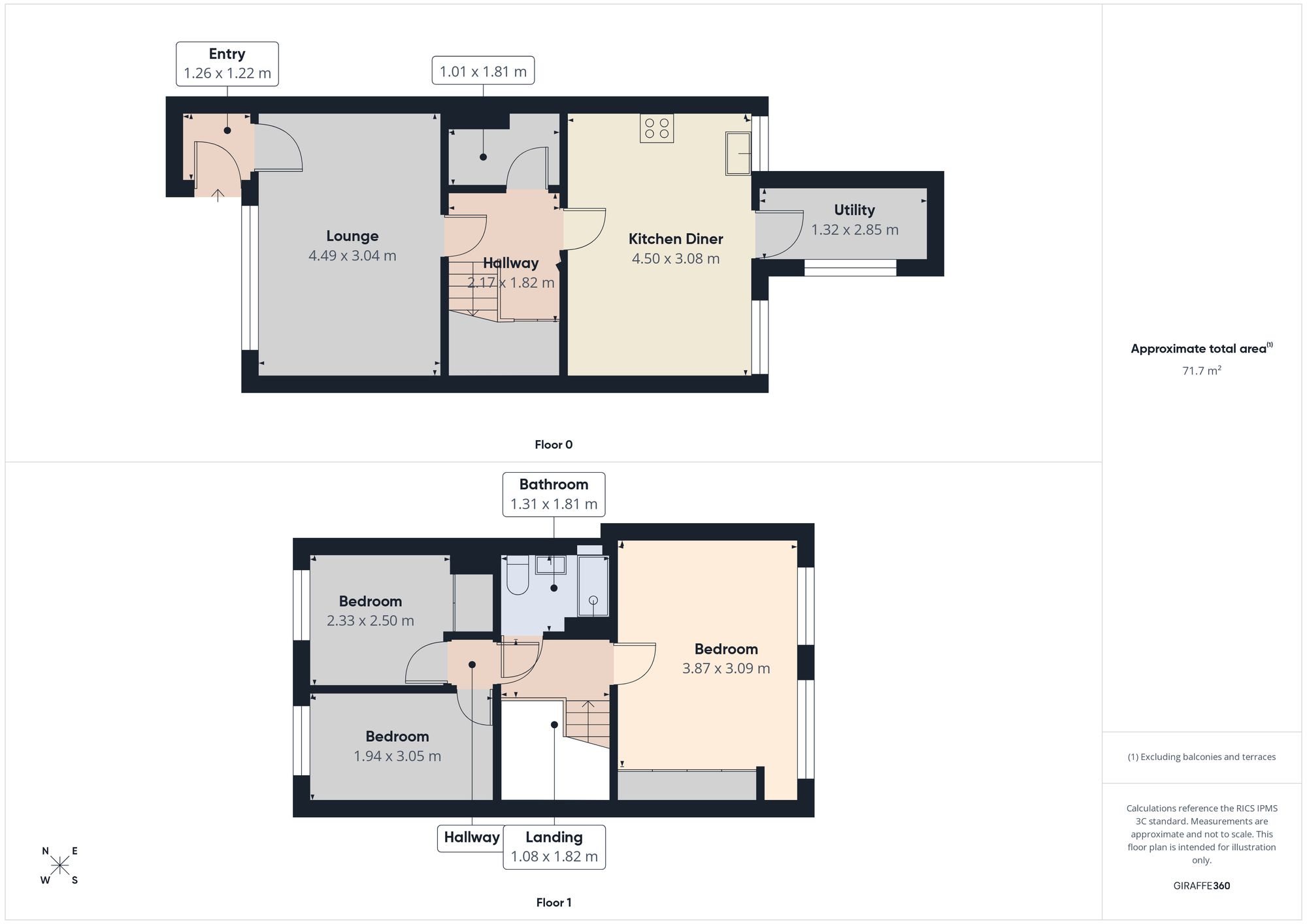 49 Harewood Green, Gateshead floorplan