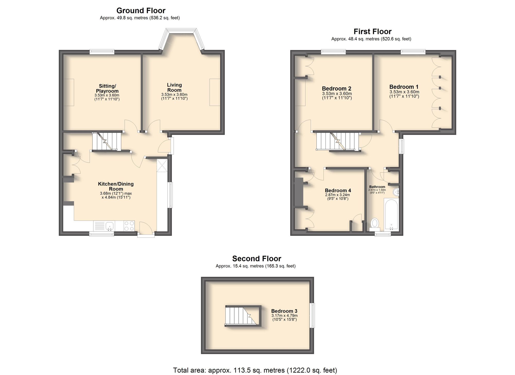 2 Bankfield Road, Sheffield floorplan