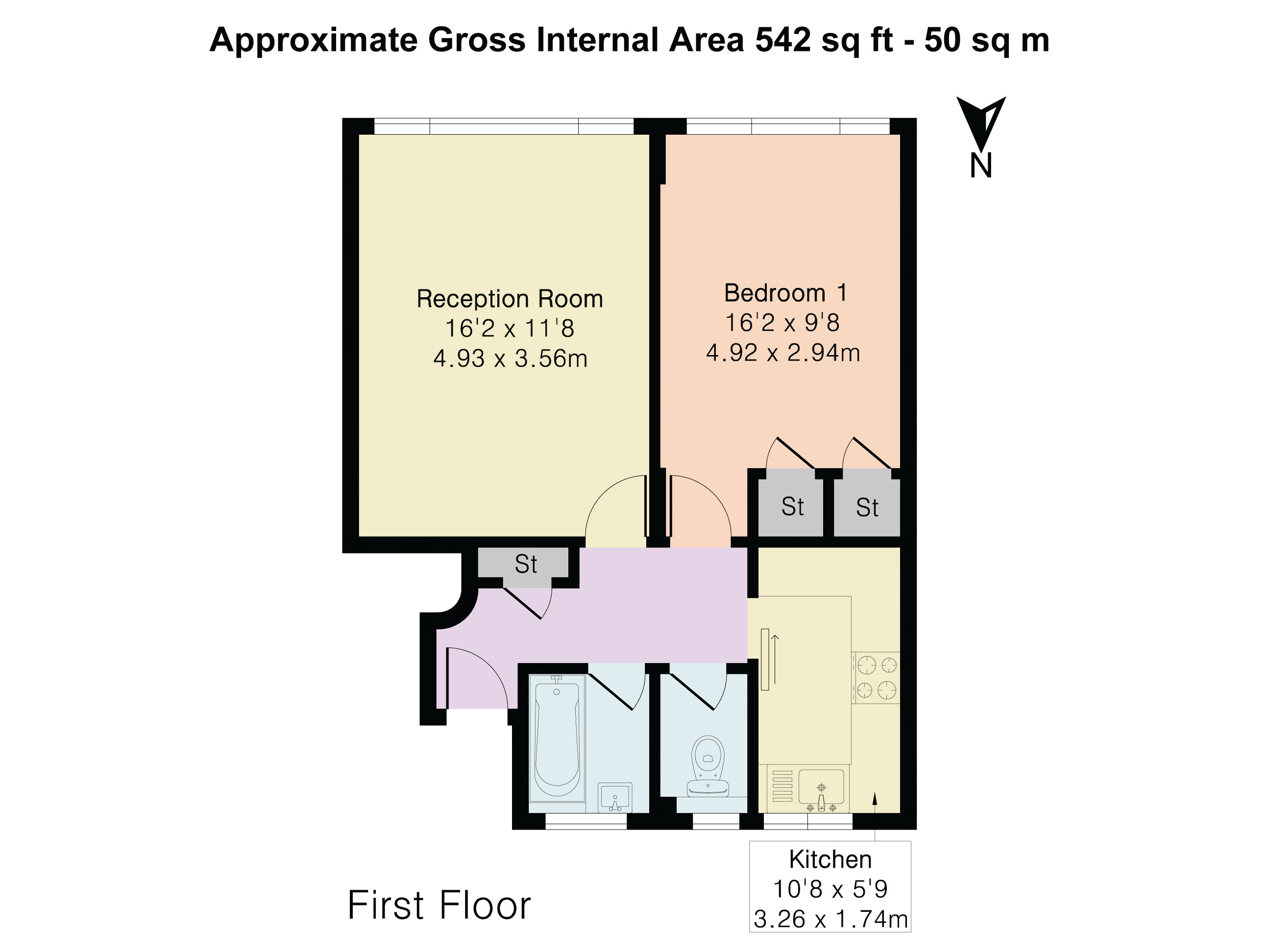 Flat 8, Thackeray Court,, Hanger Vale Lane, London floorplan