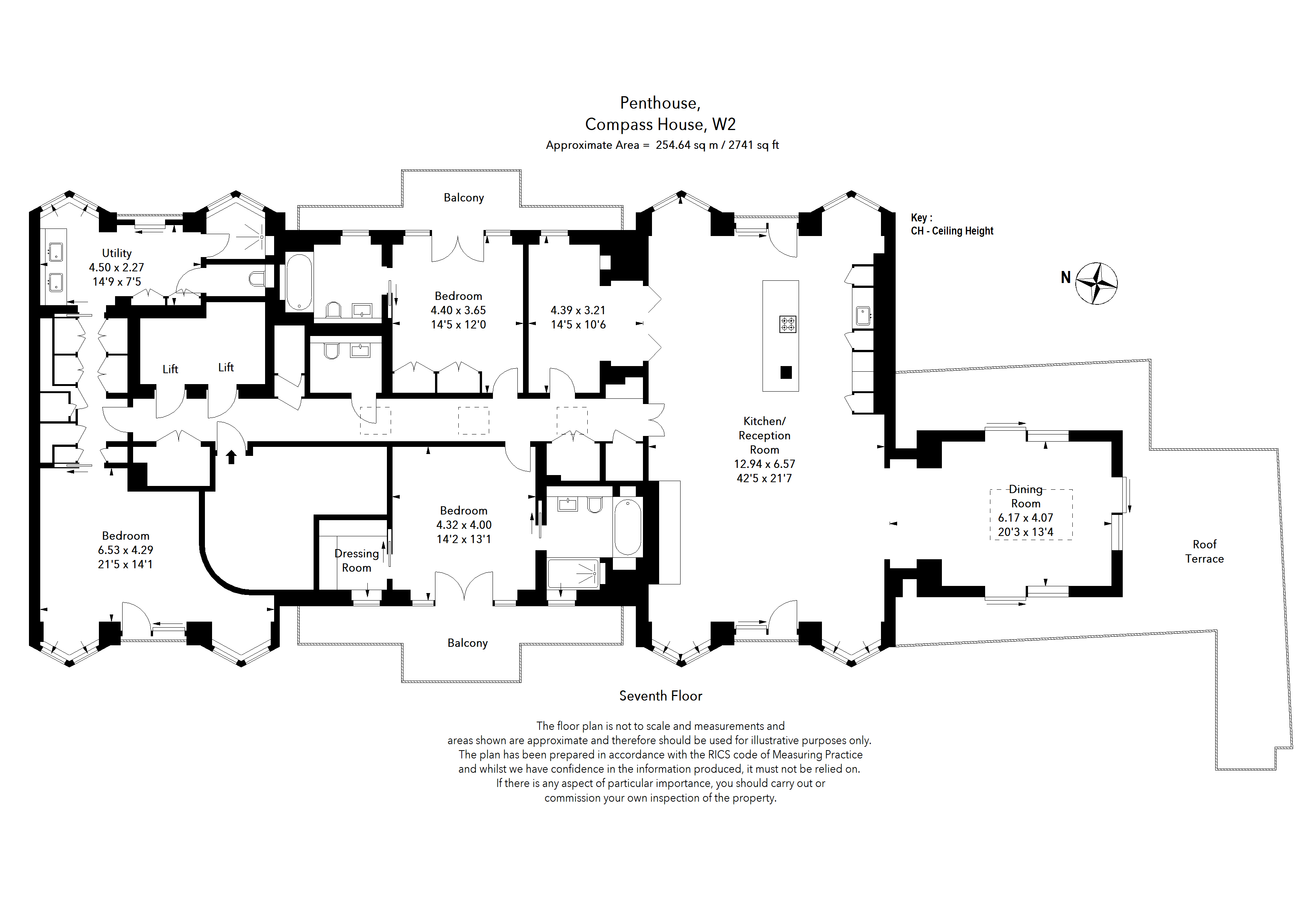 7.1, 50, Kensington Gardens Square, London floorplan