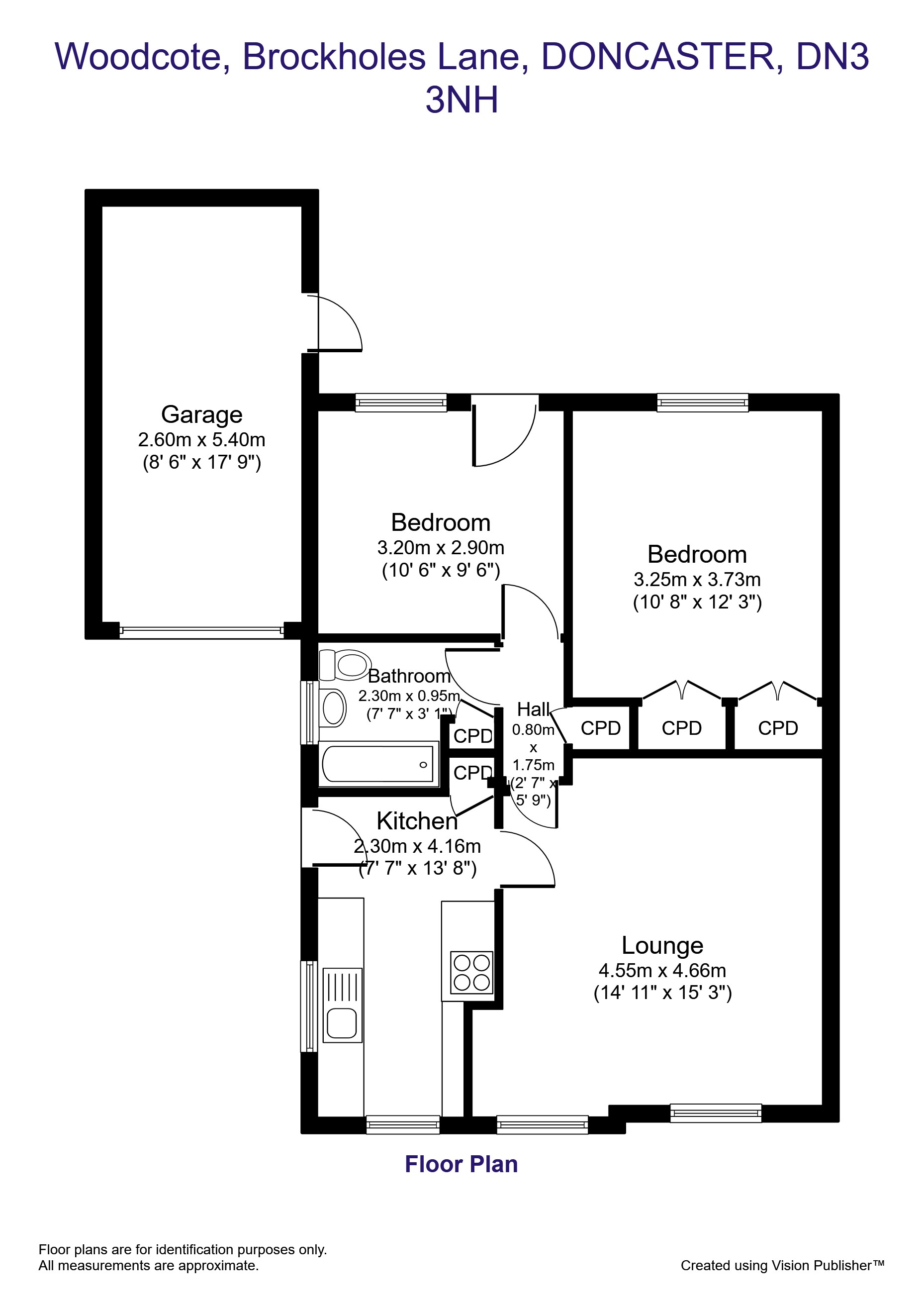 Brockholes Lane, Branton, Doncaster DN3, 2 bedroom detached bungalow