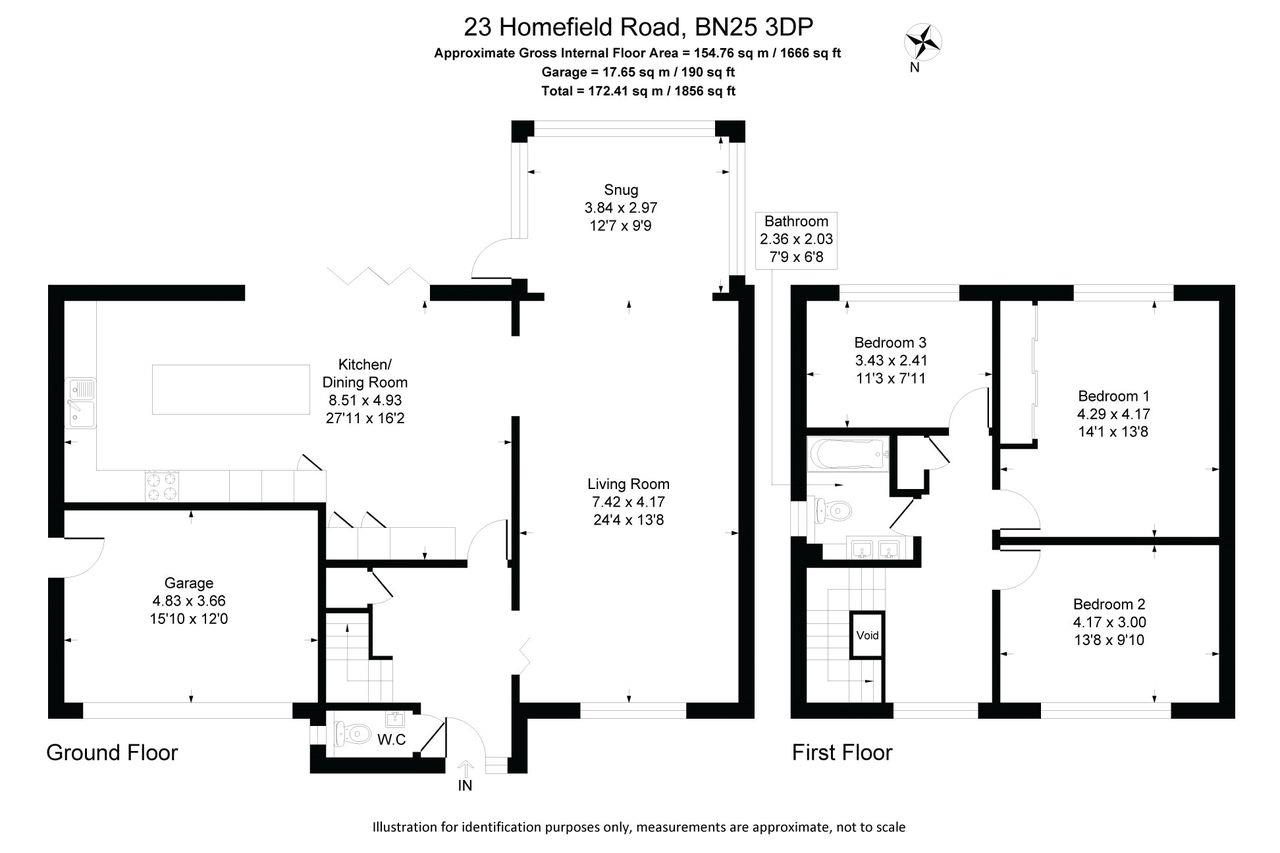 23, Homefield Road, Seaford floorplan
