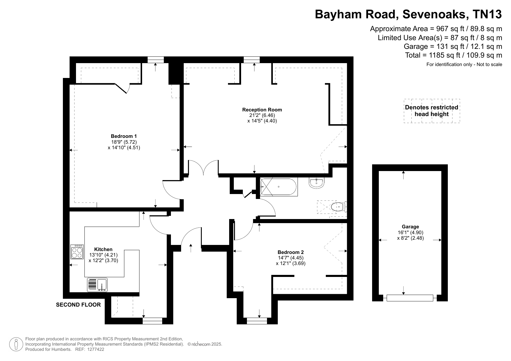 Flat 10, Edenderry Court, 14, Bayham Road, Kent floorplan