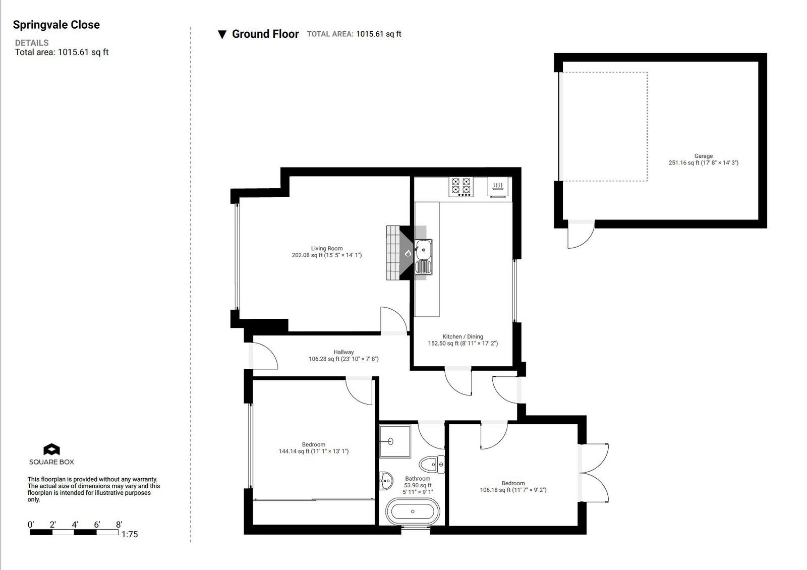 2, Springvale Close, Rotherham floorplan