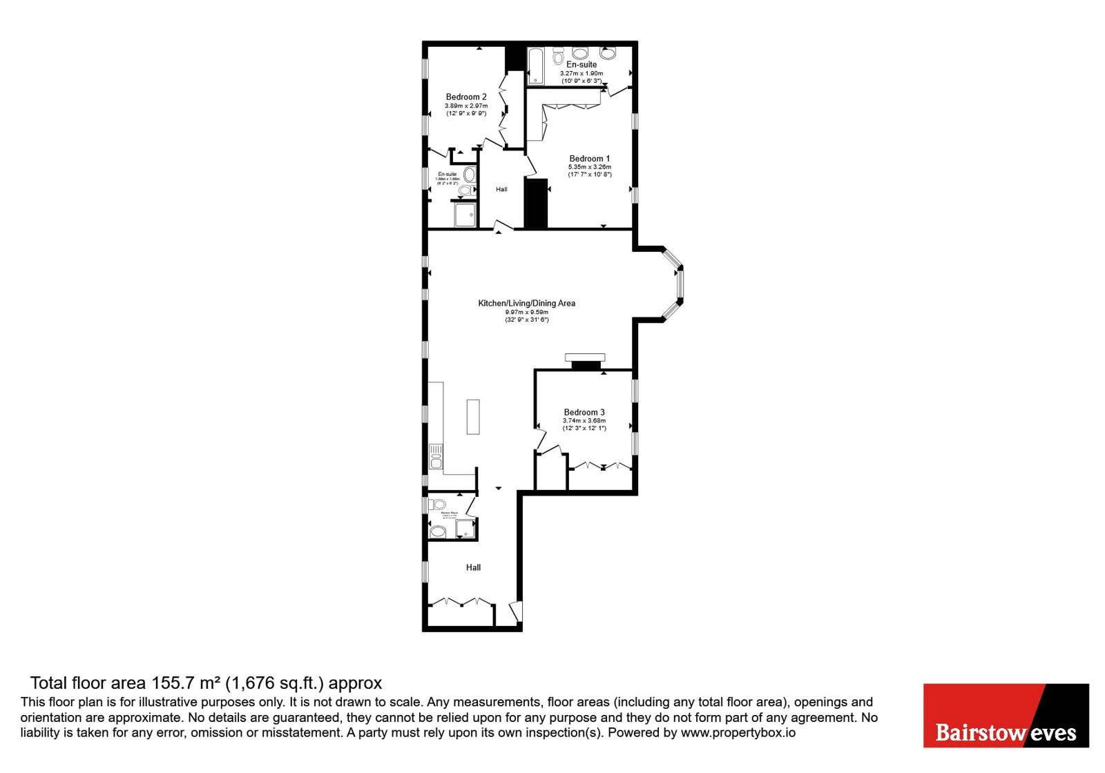 Flat 6,, Bartholomew House, Woodford Green floorplan