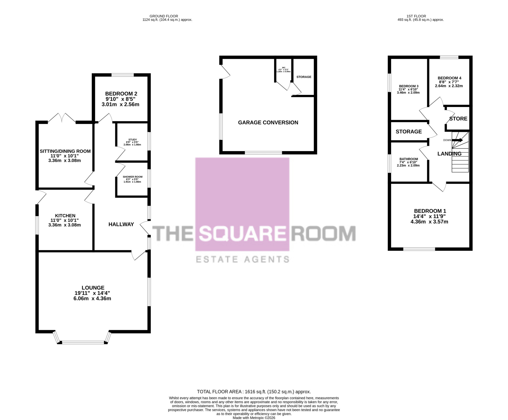 Georgebelle,, Wheel Lane, Pilling floorplan