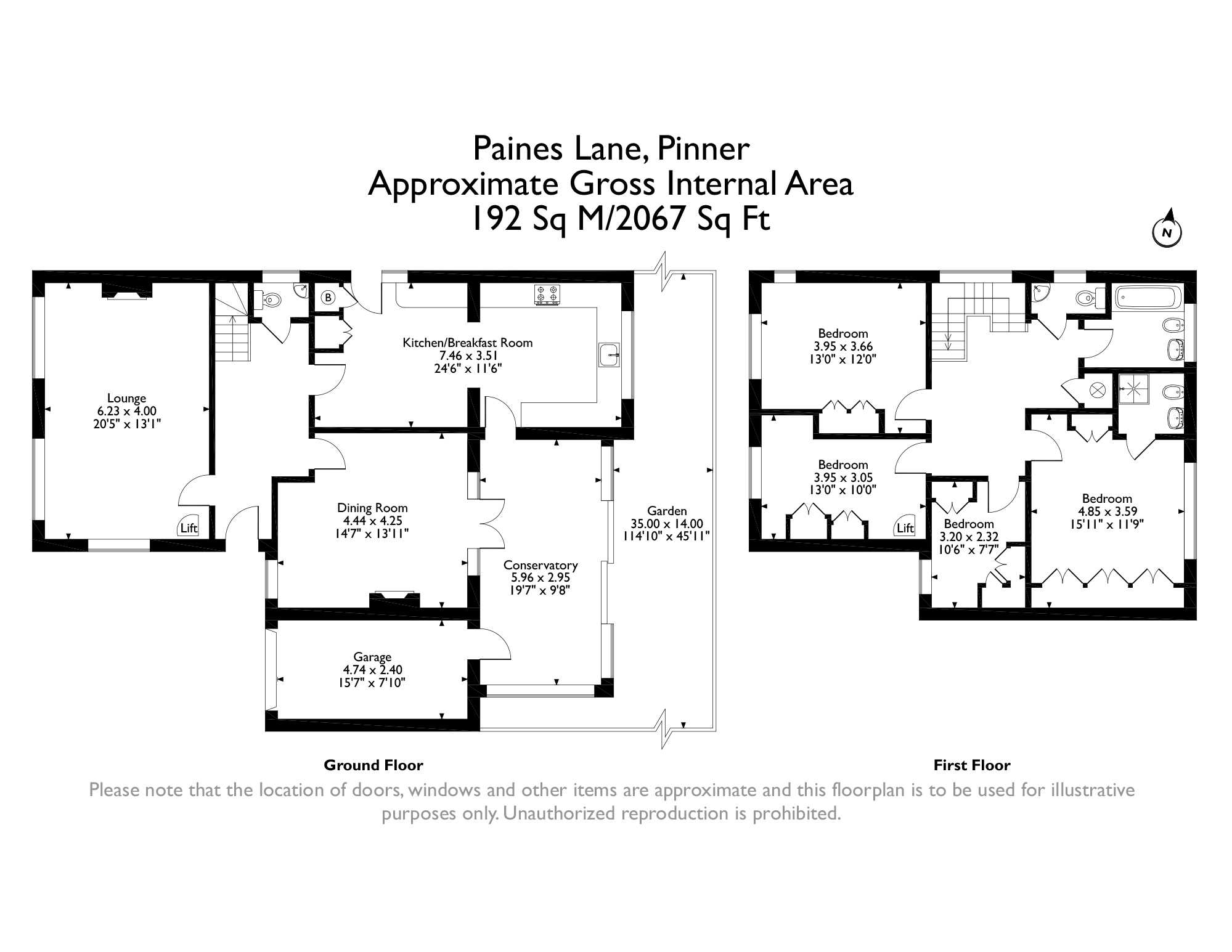 Free property report 43 Paines Lane, Pinner, HA5 3BX Chimnie