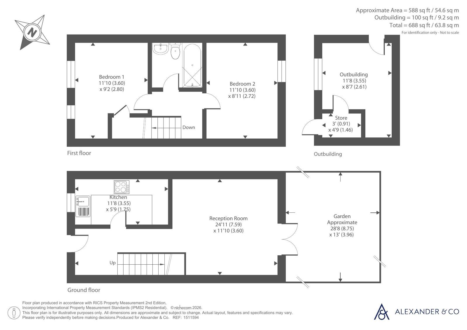 5, Vanbrugh Drive, Dunstable floorplan