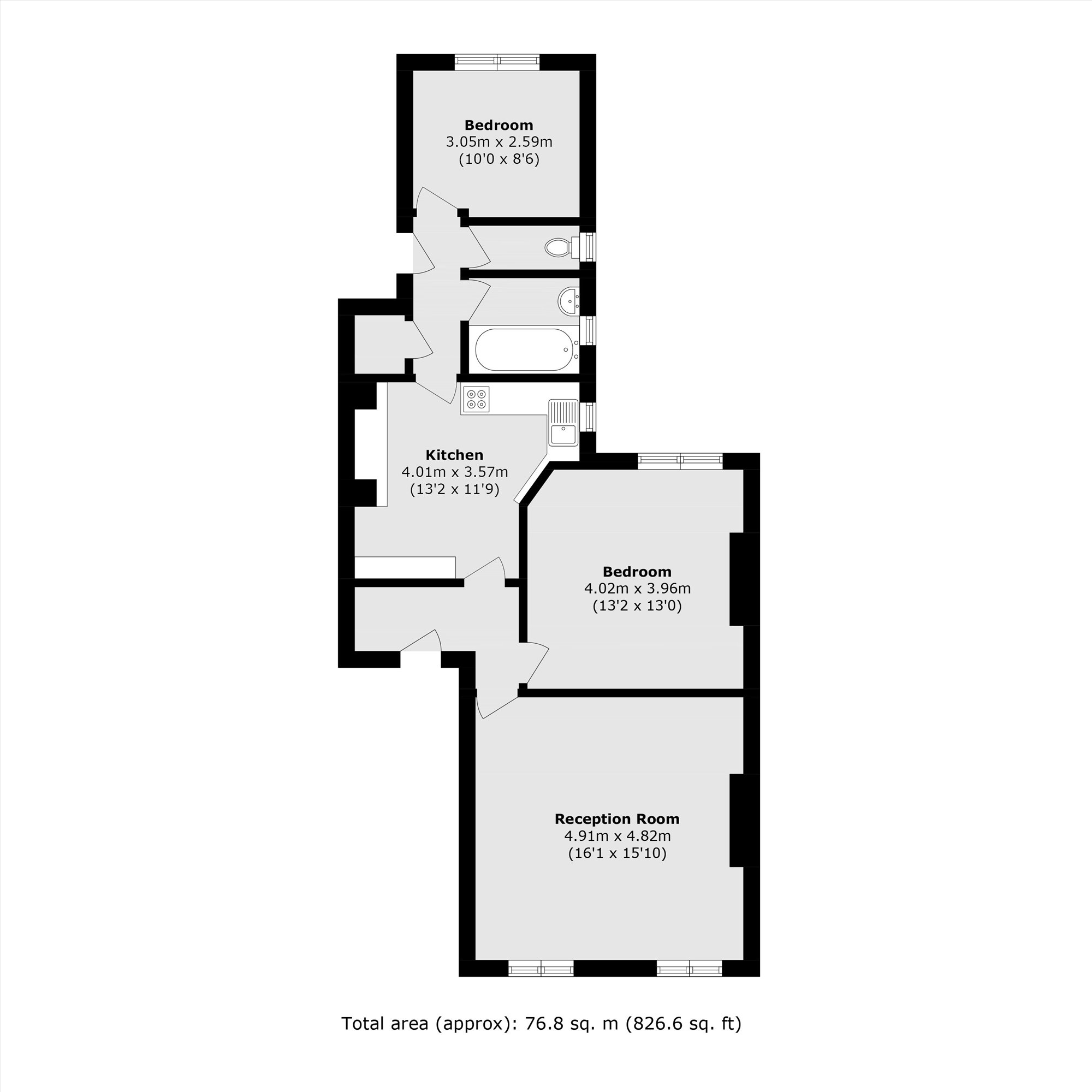 14a Woodgrange Mansions, Woodgrange Avenue, Harrow floorplan