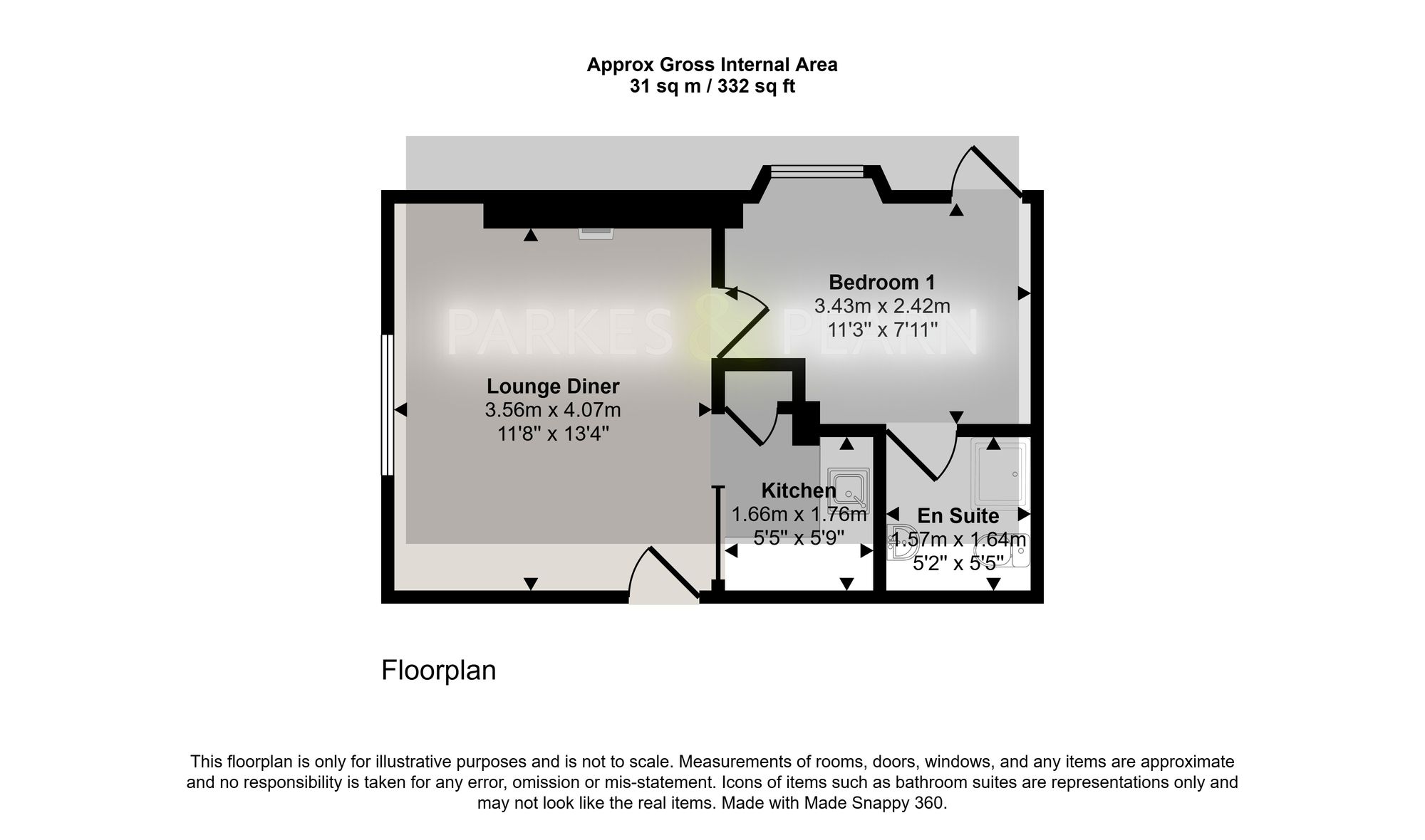 Flat 1, Portbigham The Quay, Looe floorplan