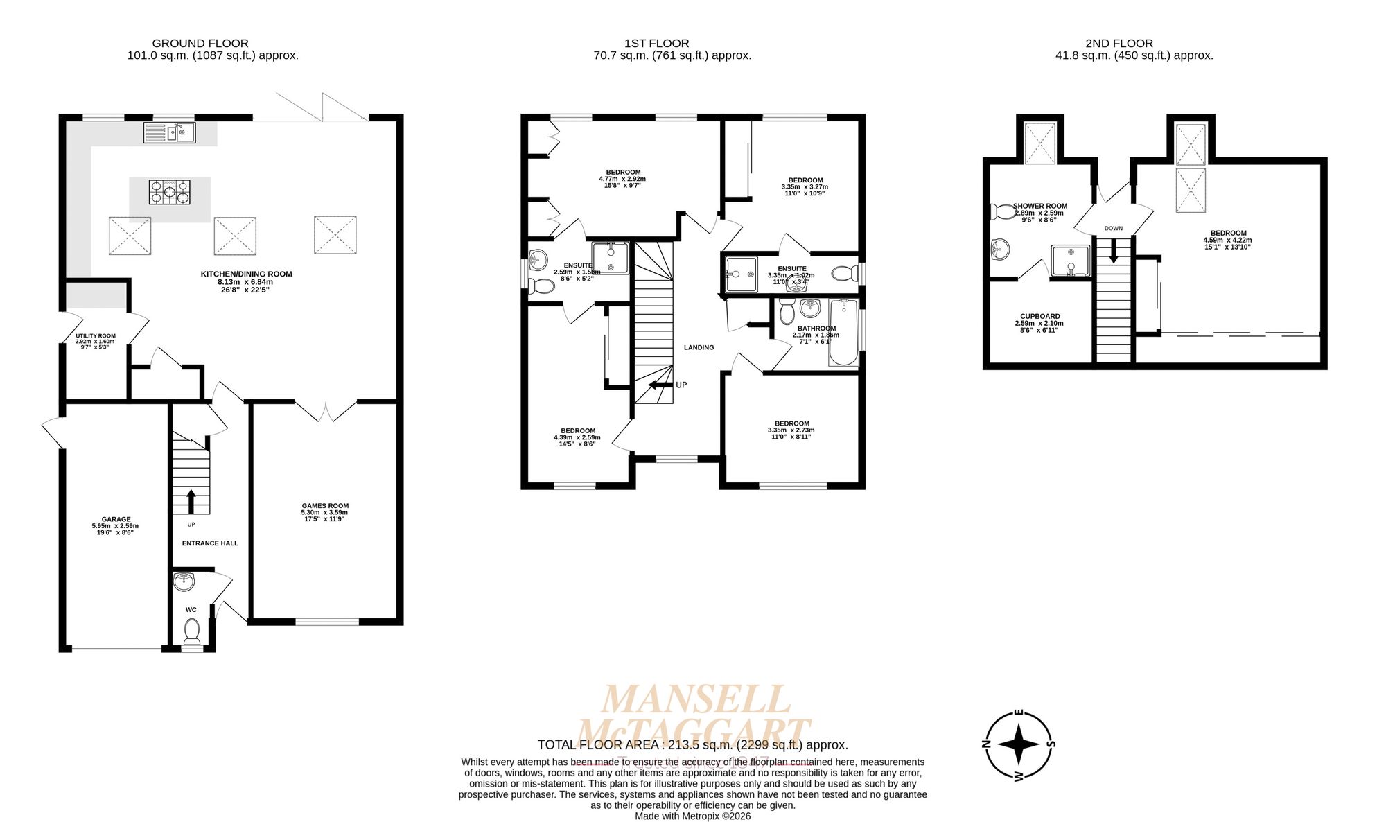 9 Quebec Close, Horley floorplan
