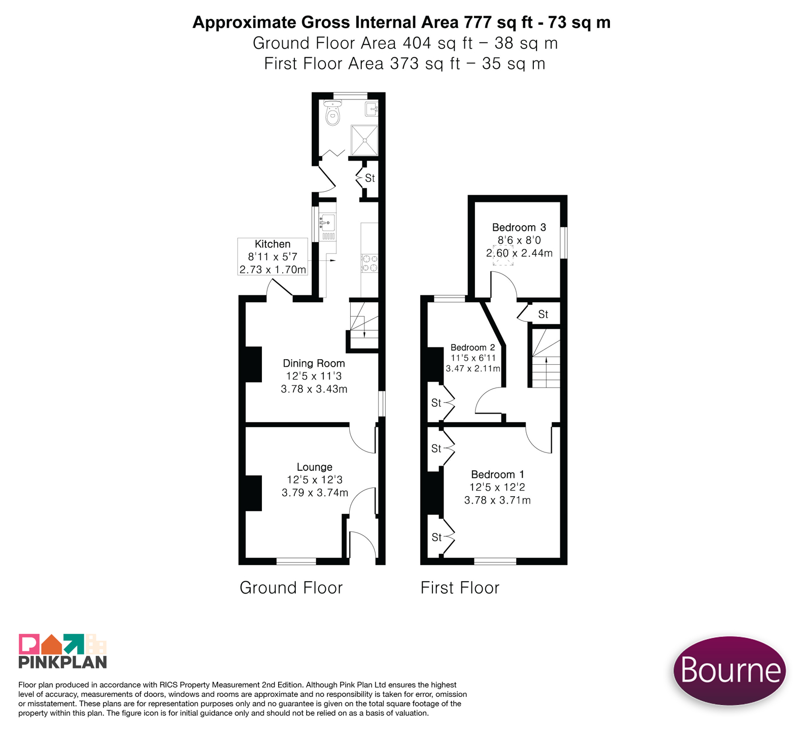 125, Upper Hale Road, Farnham floorplan