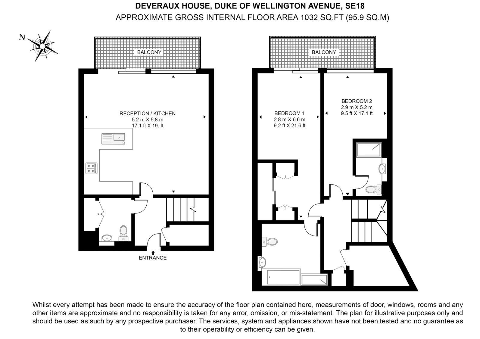Duke of Wellington Avenue, Woolwich floorplan